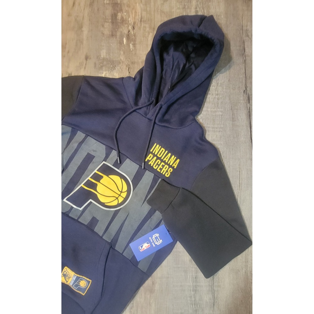NBA Ultra Game Indiana Pacers Hoodie Mens Medium Navy Blue X Factor 2 VHMI947F